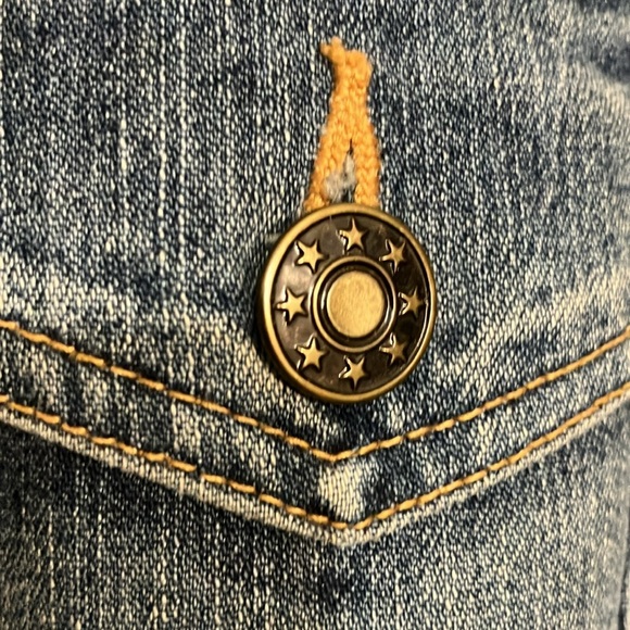 1990’s t denim trucker coat Faux fur insulated  Marvin Richard’s M - Picture 4 of 9